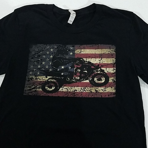 Bella Canvas Other - American Flag 4wheeler ATV shirt sleeve tshirt Bella Canvas Other - American Flag 4wheeler ATV shirt sleeve tshirt